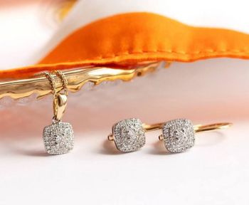 Kolczyki złote DIAMENT złoto, diamenty E45732 . Kolczyki z diamentami numer wzoru E45732 YW P (2).jpg
